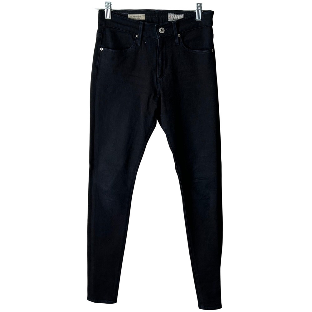 Adriano Goldschmied The Farrah Skinny Hi Rise Black Jean 360 Contour Size 26R